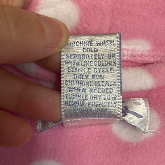 ⭐️KENJI: BarbieCon Y2K Polyester Pink w White Polka Dot Knee Length Robe-Sz L - Picture 7 of 7